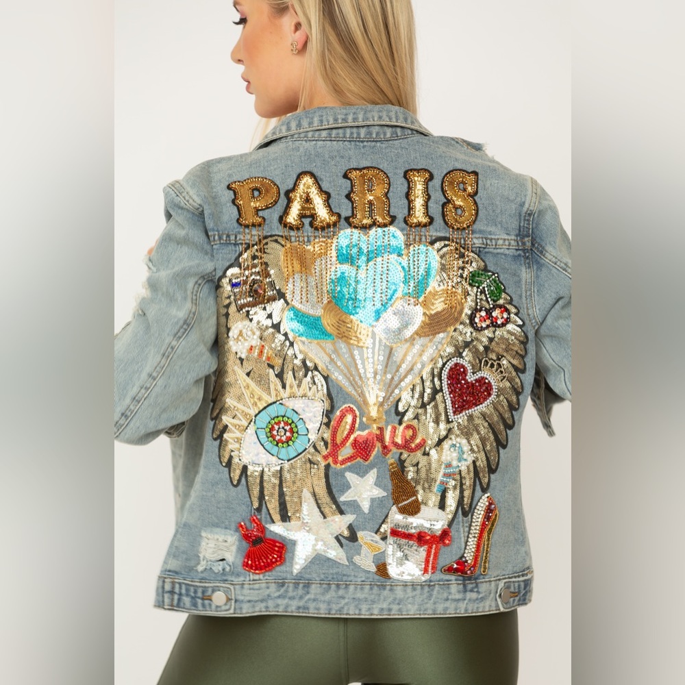 Luxury Personalized Denim Jacket - Paris by Stitch 1988